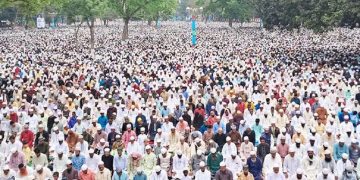 শোলাকিয়ায় ঈদ জামাতে রেকর্ড মুসল্লি